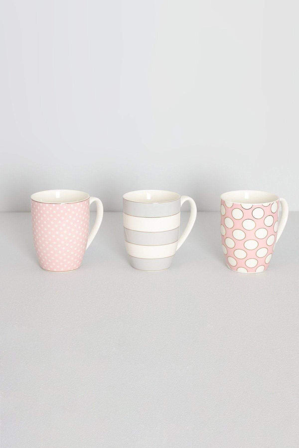Carraig Donn Set Of 6 Spot & Stripe Mugs