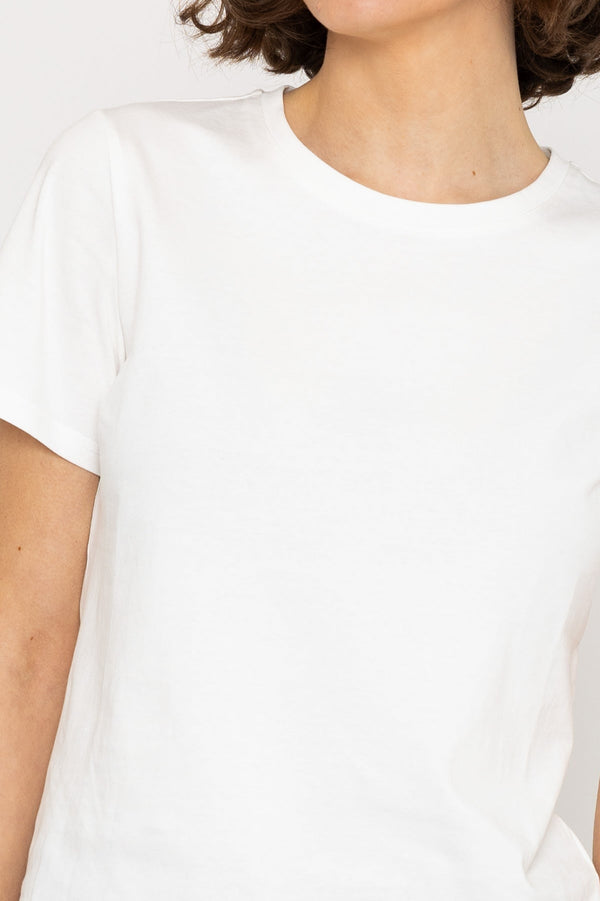 Carraig Donn Short Sleeve Round Neck Tee In White