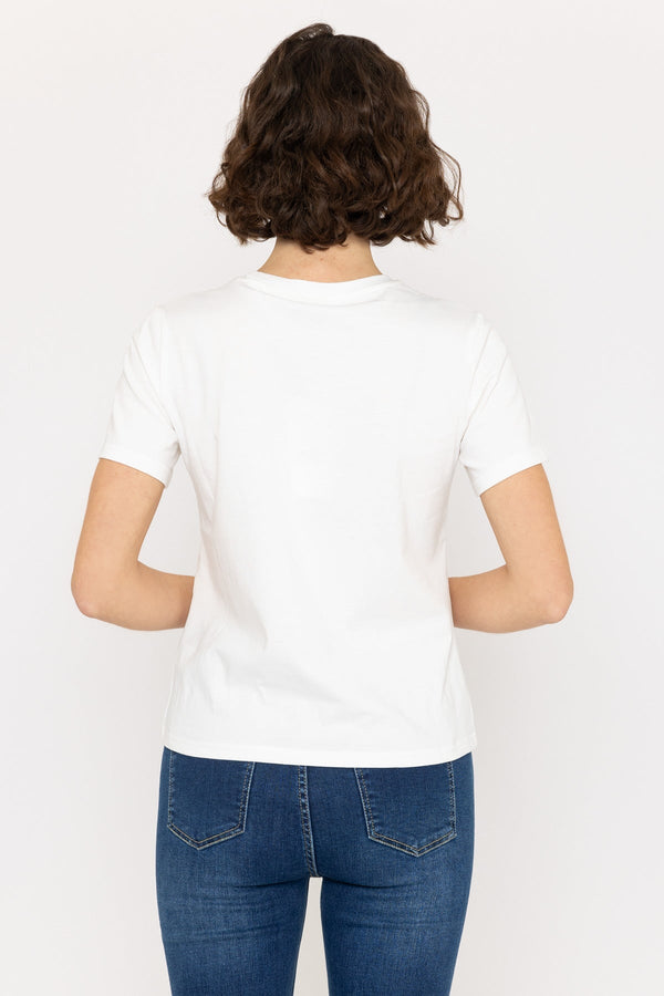 Carraig Donn Short Sleeve Round Neck Tee In White