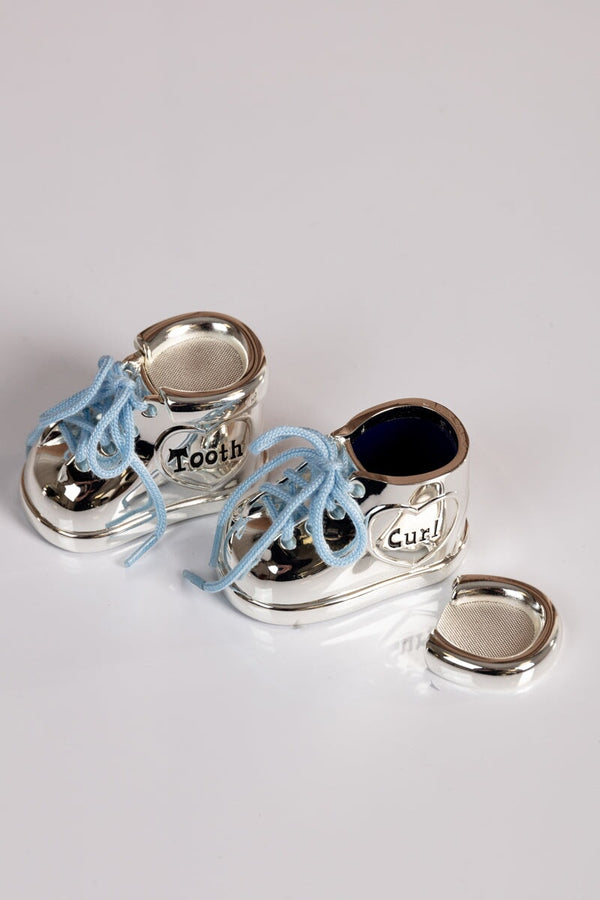 Carraig Donn Silver Baby Boy Booties Tooth & Curl