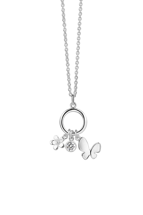 carraig donn Silver Butterfly Charm Pendant