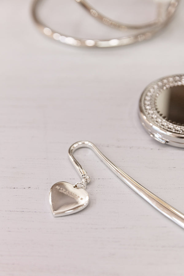 Carraig Donn Silver Heart Bookmark
