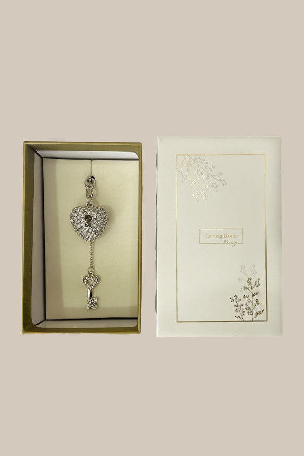 Carraig Donn Silver Key To My Heart Key Ring