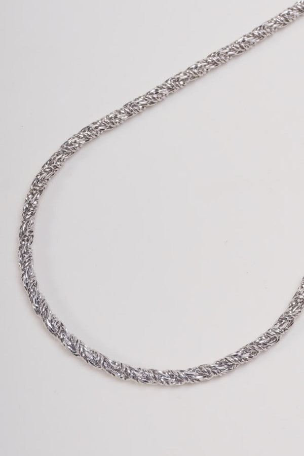 Carraig Donn Silver Rope Chain Necklace