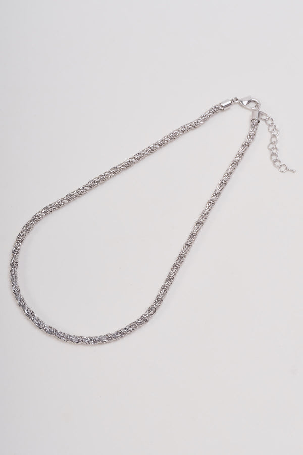 carraig donn Silver Rope Chain Necklace
