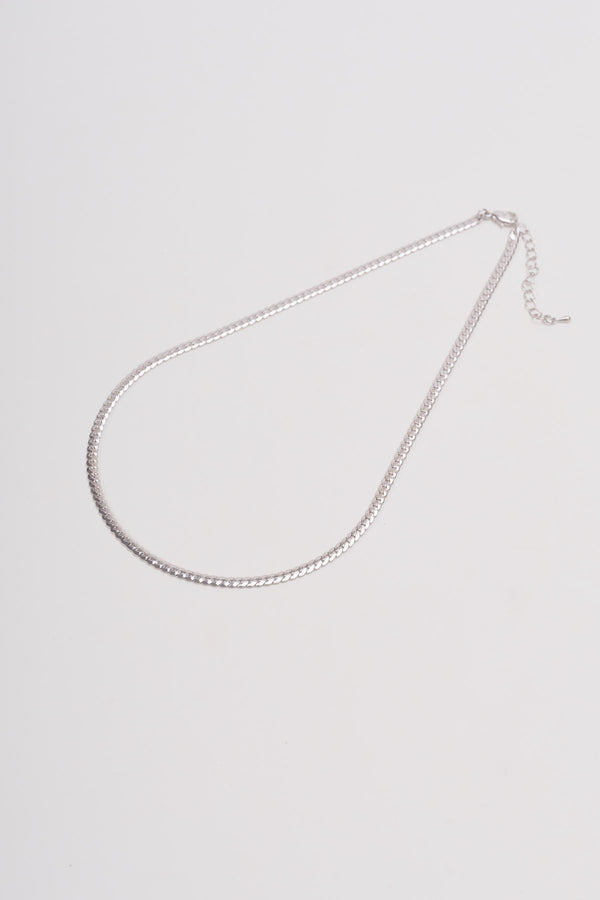 carraig donn Silver Snake Chain Necklace