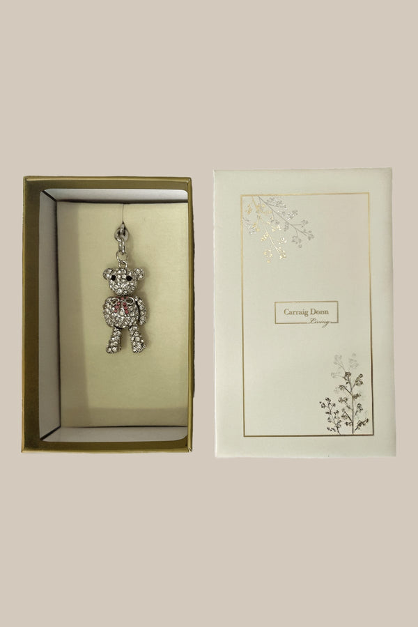 Carraig Donn Silver Teddy Bear Keyring