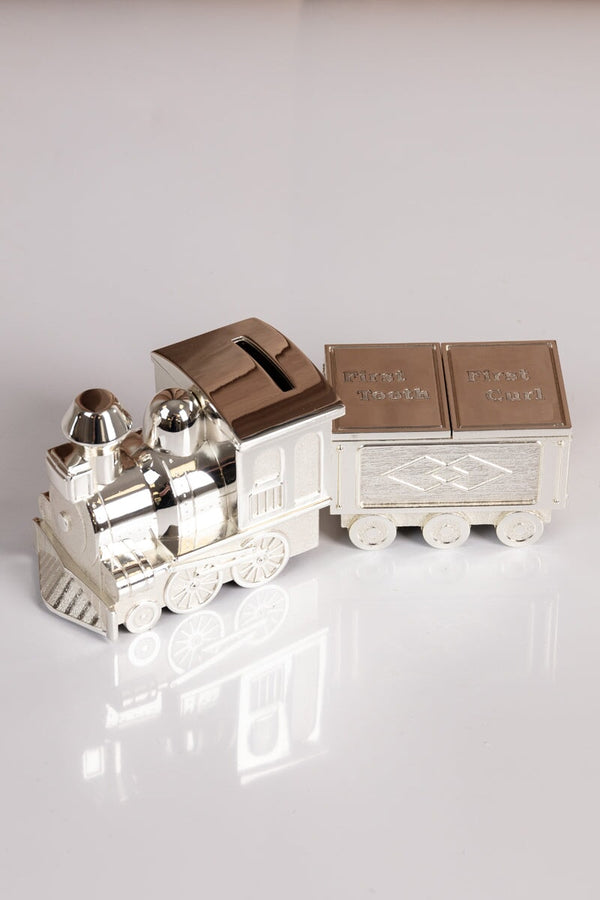 Carraig Donn Silver Train Money Box Tooth & Curl