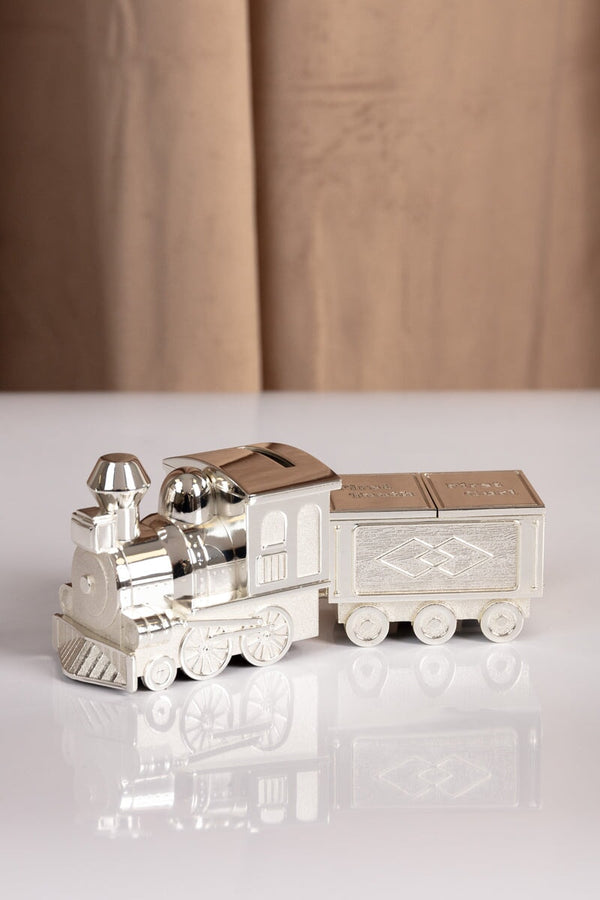 carraig donn Silver Train Money Box Tooth & Curl