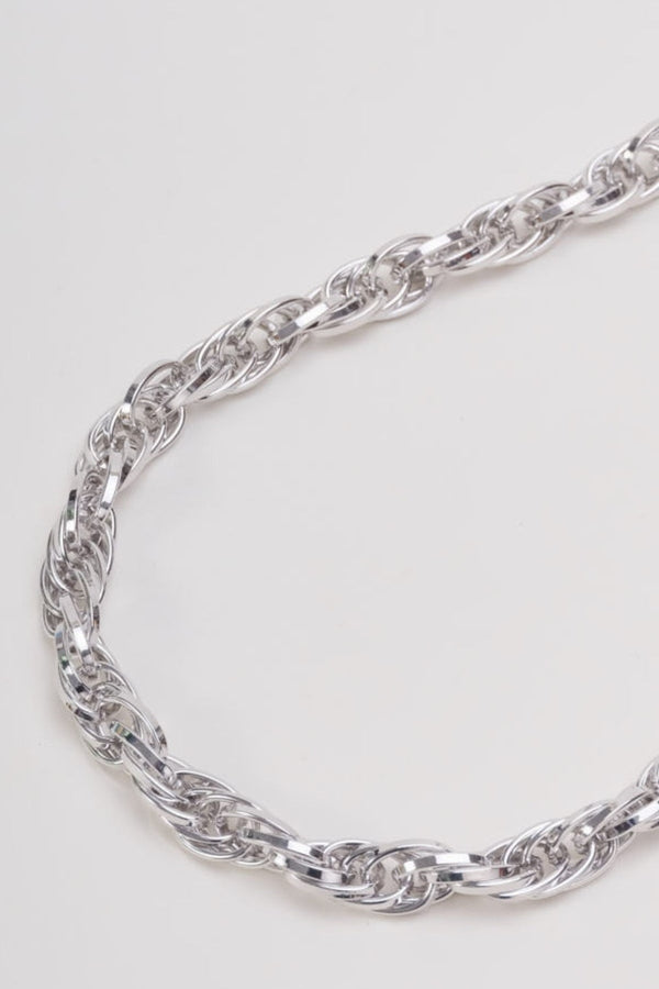 Carraig Donn Silver Twisted Rope Necklace