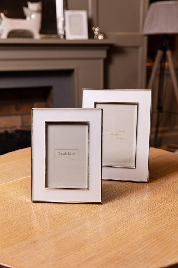 Carraig Donn Silver & White Photo Frame
