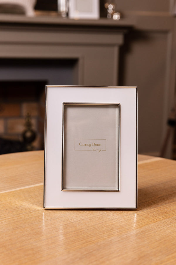 carraig donn Silver & White Photo Frame