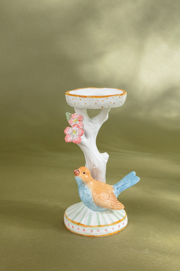 carraig donn Sitting Bird Candle Holder
