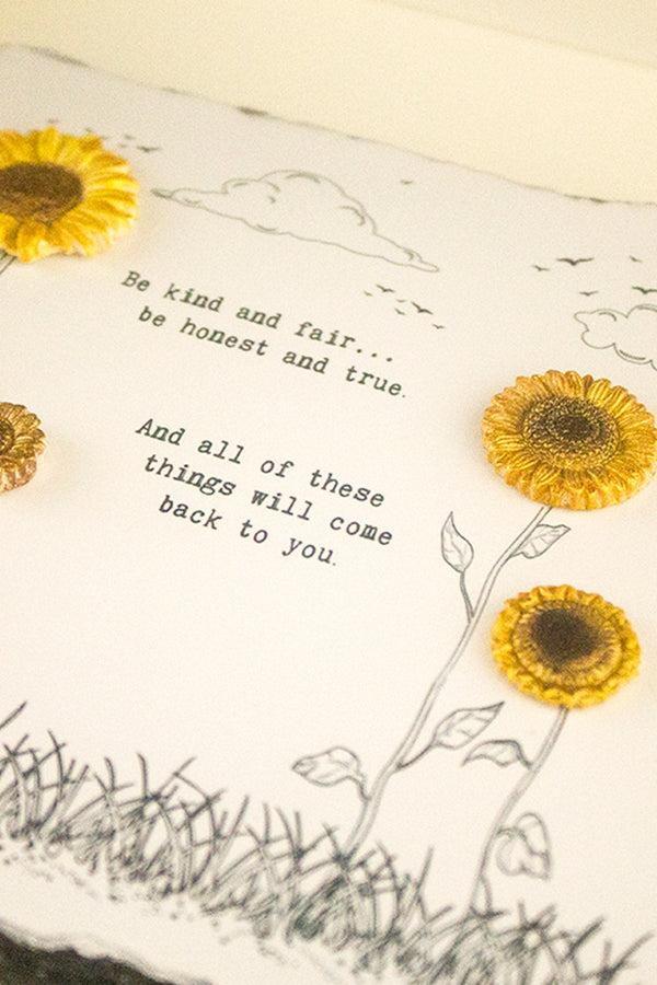 carraig donn Slatecraft Art -Be Kind