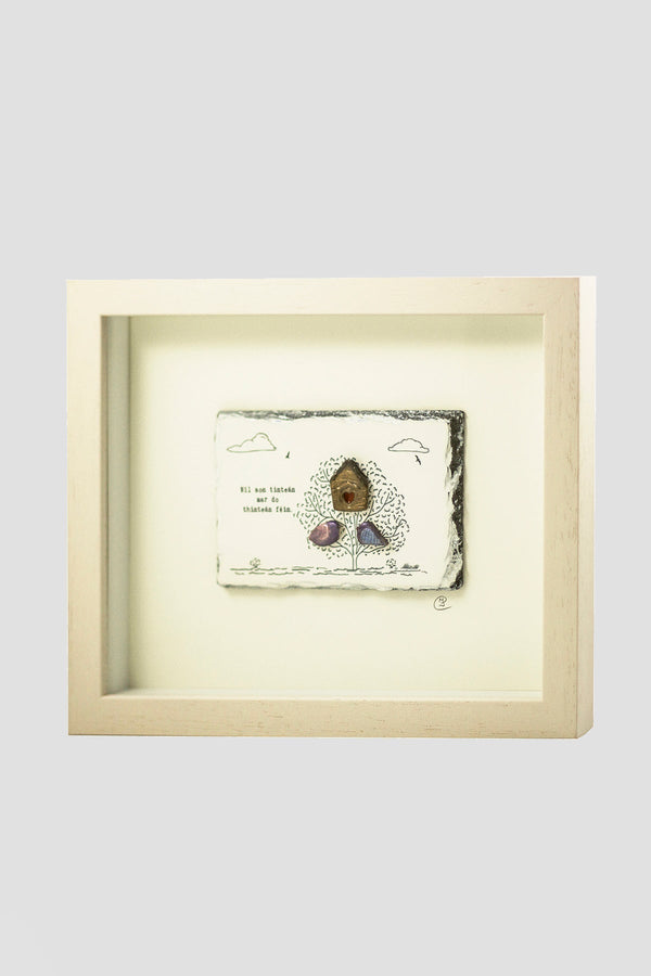 carraig donn Slatecraft Art- Níl aon tinteán