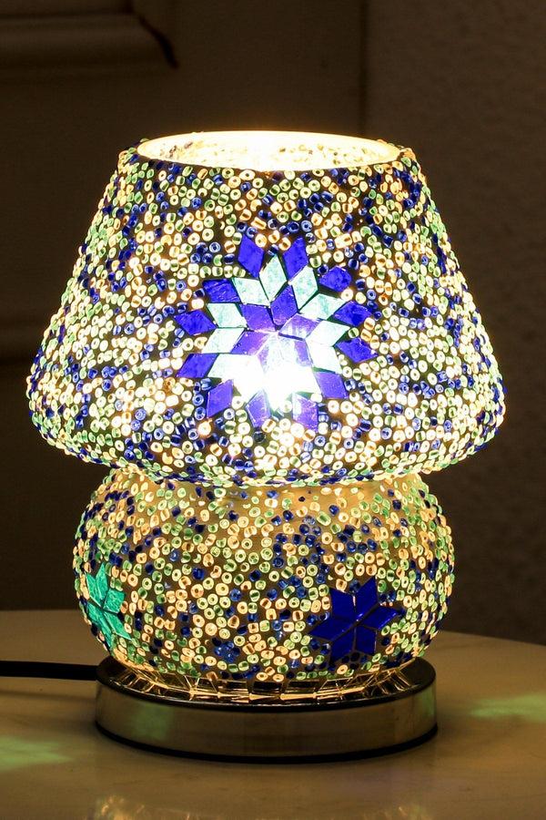 Carraig Donn Small Blue Cora Glass Table Lamp