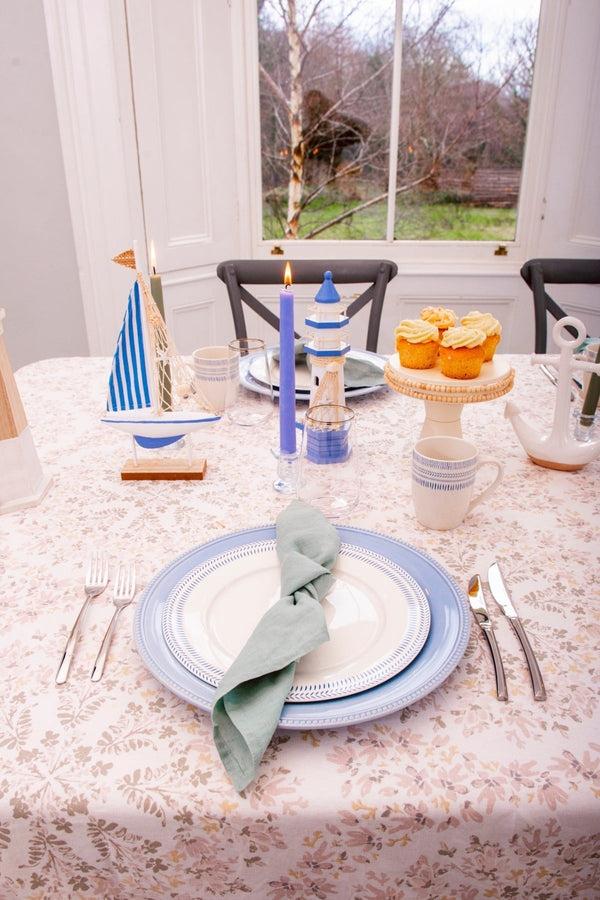 Carraig Donn Small Cream Beaded Cake Stand