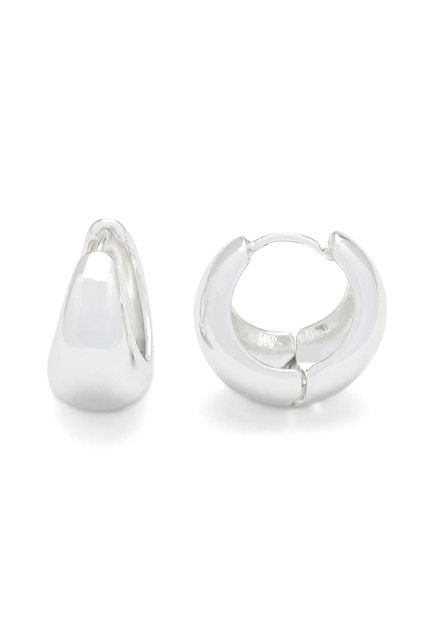 Carraig Donn Small Silver Chunky Hoops