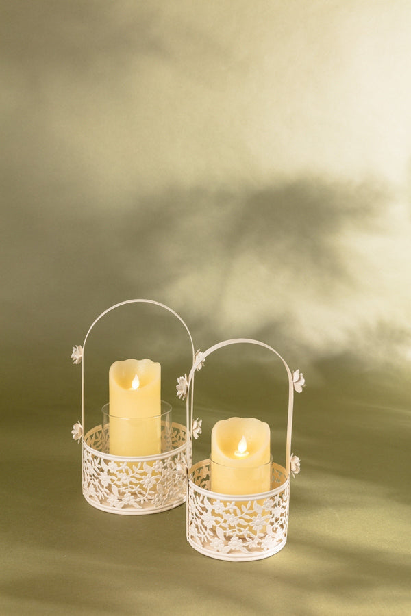 Carraig Donn Small White Garden Votive
