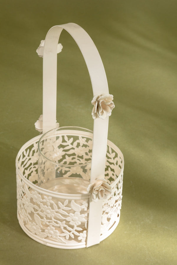 Carraig Donn Small White Garden Votive