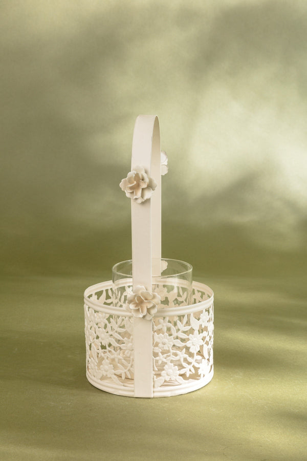 Carraig Donn Small White Garden Votive