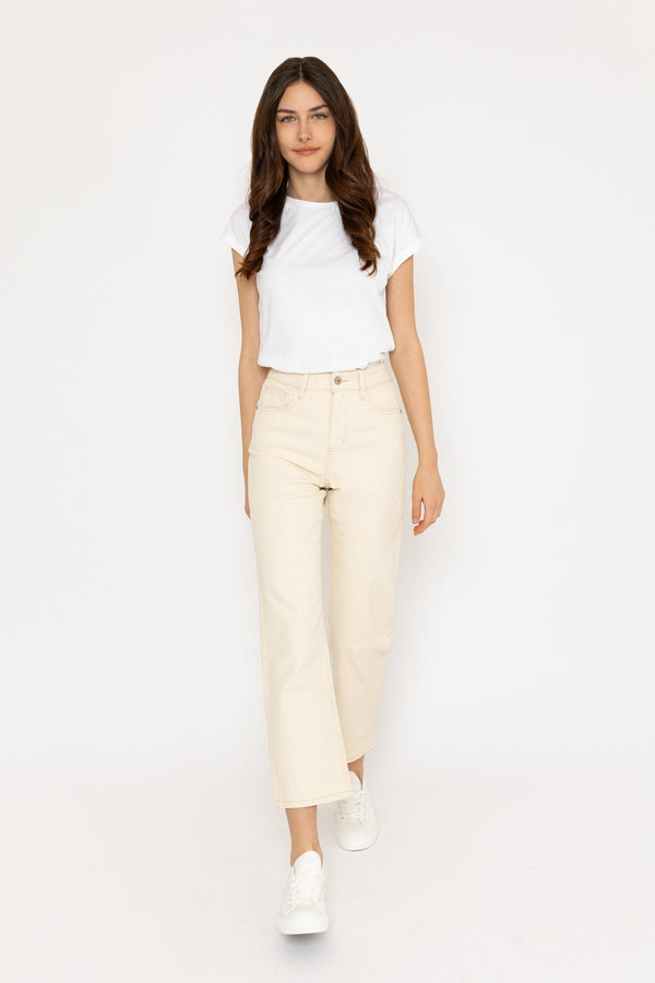 carraig donn Solange Cream Straight Leg Jeans