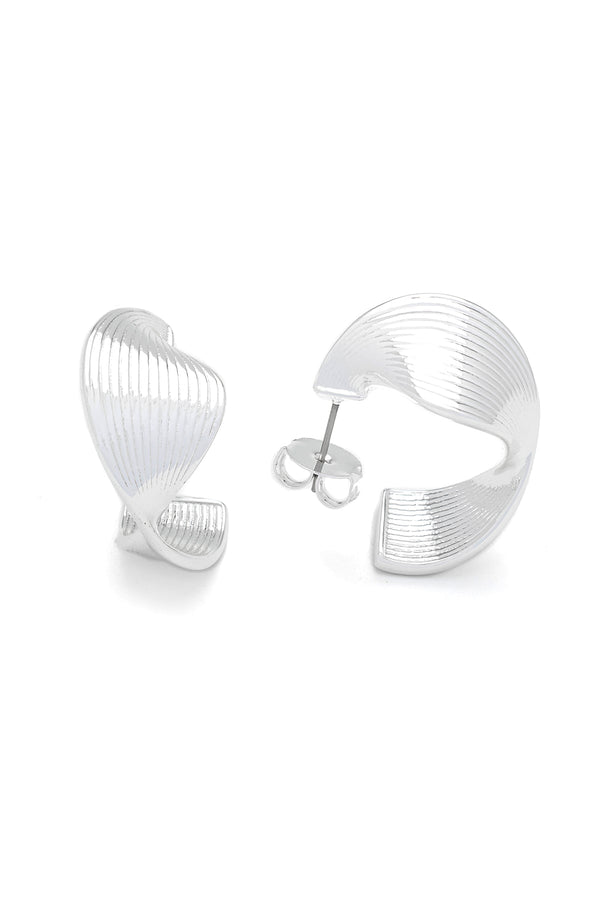 carraig donn Spiral Style Silver Earrings