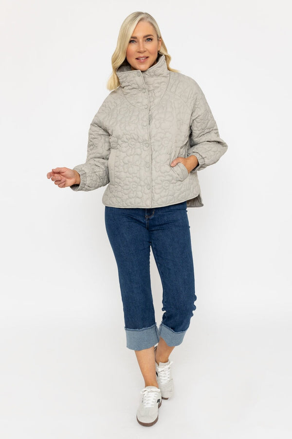 Carraig Donn Stone Floral Quilt Boxy Jacket