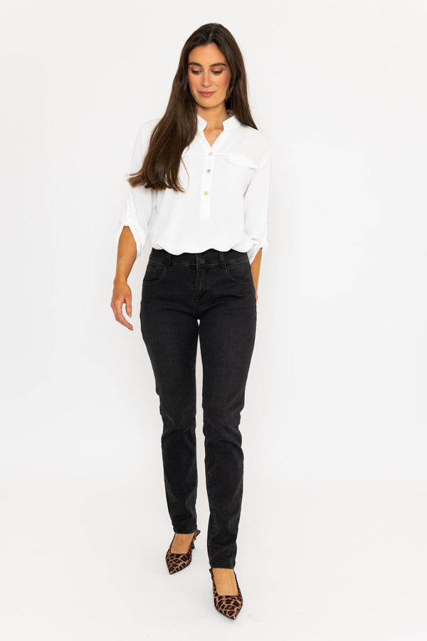 Carraig Donn Straight Leg Charcoal Jeans
