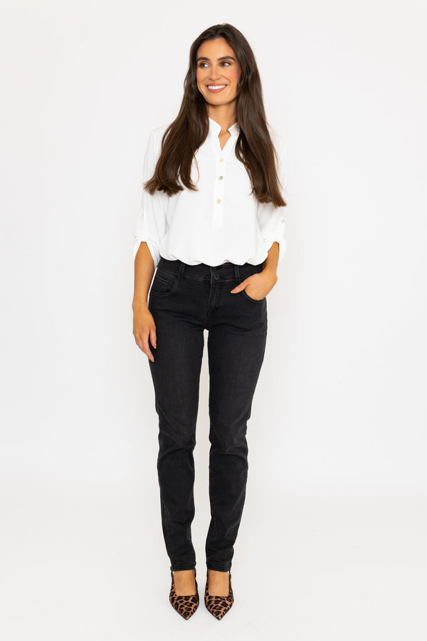 carraig donn Straight Leg Charcoal Jeans