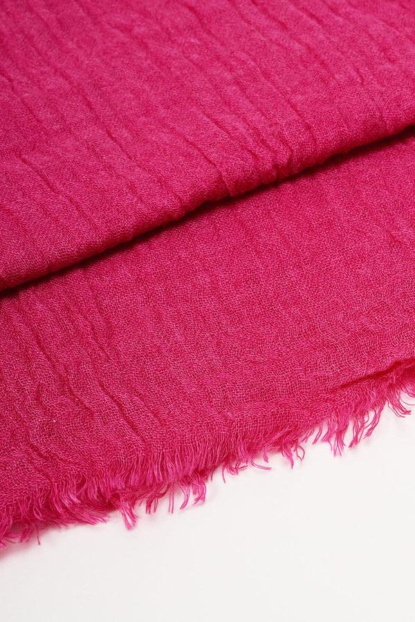 Carraig Donn Super Soft Solid Scarf In Fuchsia