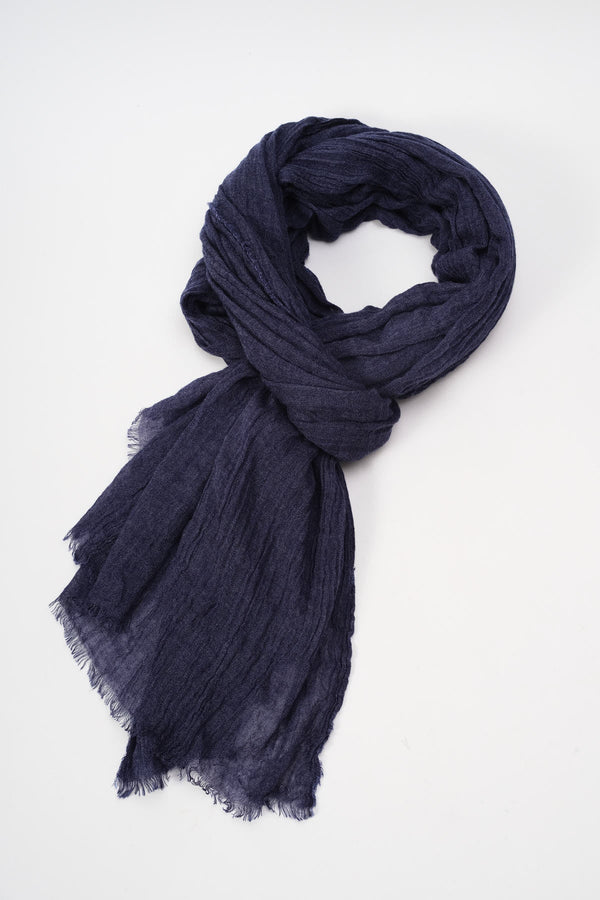 carraig donn Super Soft Solid Scarf in Navy