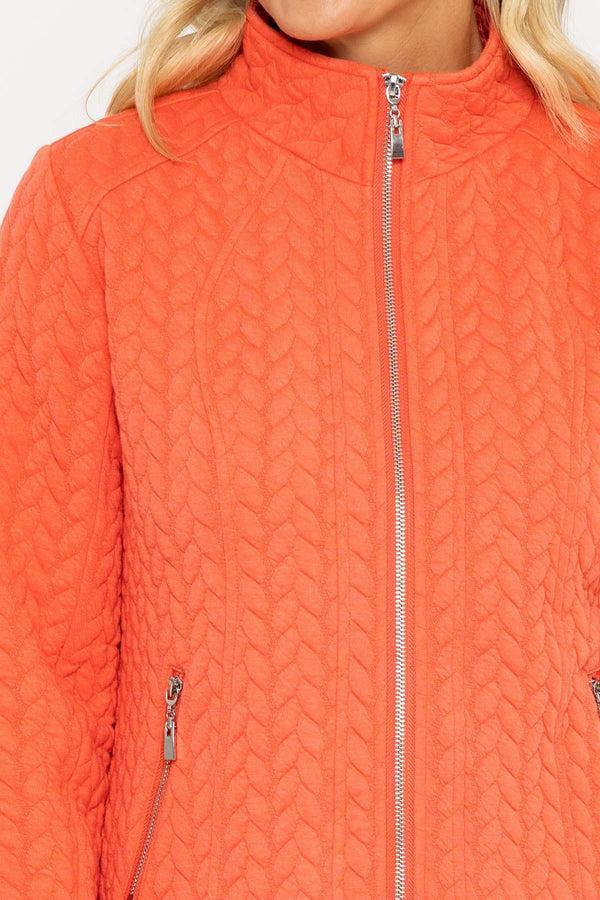 Carraig Donn Textured Jacket In Coral