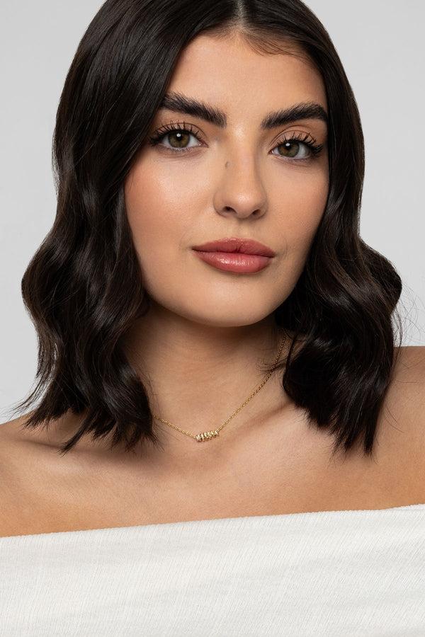 carraig donn The Pink Box Gold Doodle Necklace