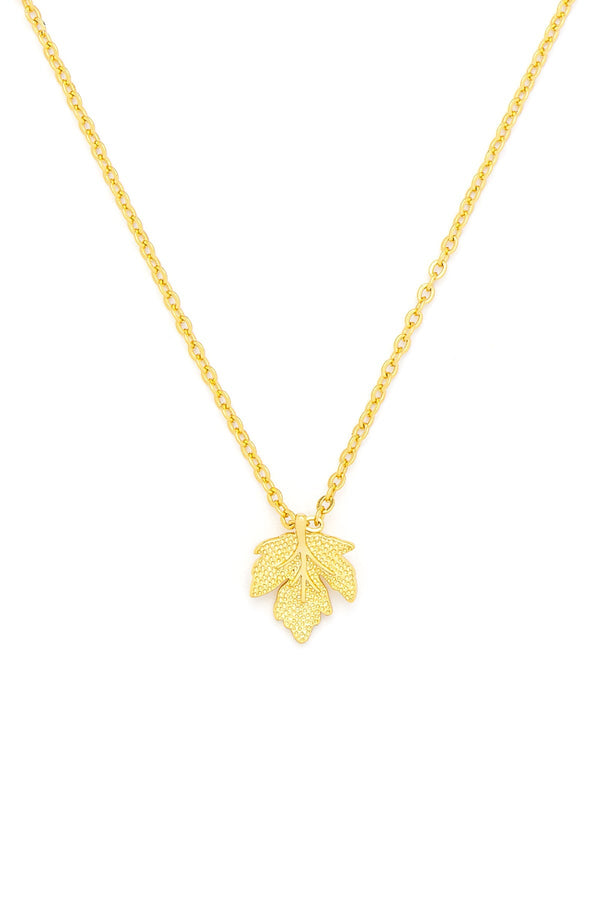 Carraig Donn The Pink Box Golden Leaf Necklace