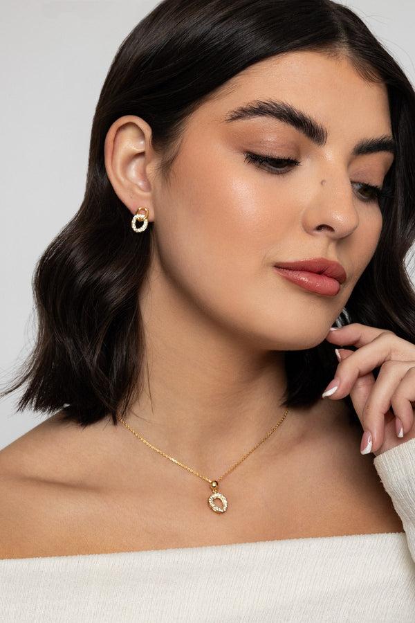 Carraig Donn The Pink Box Oval Drop Necklace