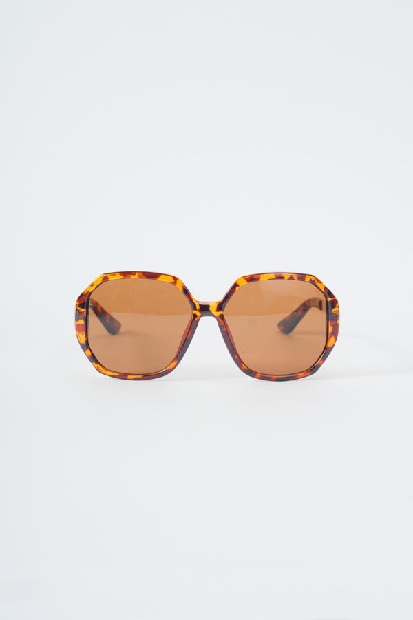 carraig donn Tortoise Shell Round Frame Sunglasses