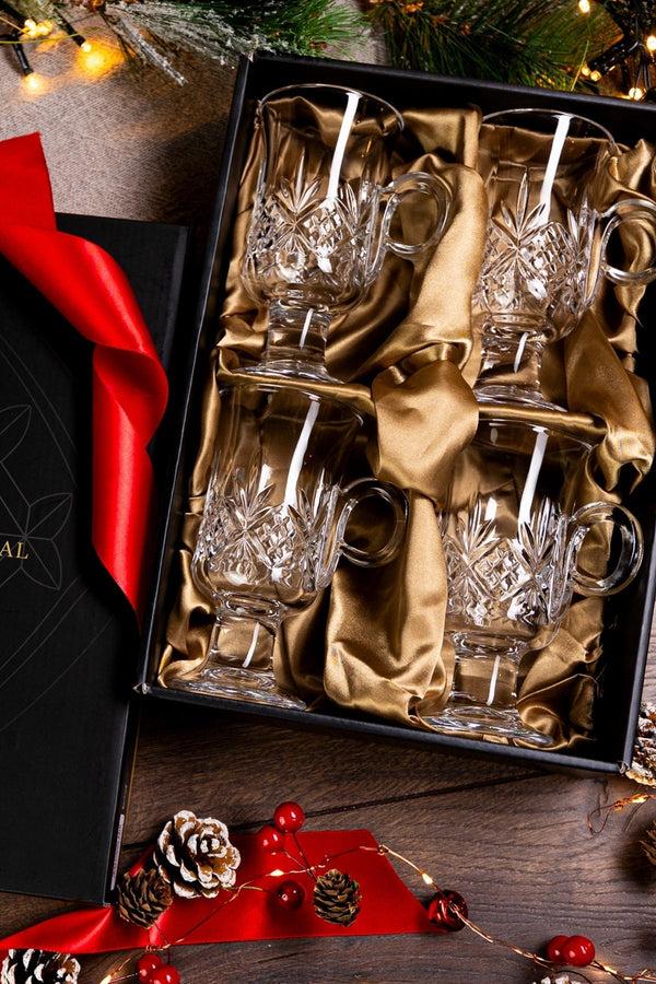 Carraig Donn Trinity Crystal Irish Coffee Set Of 4