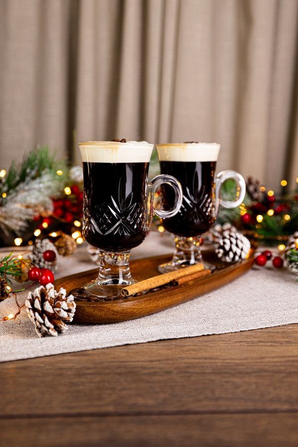 Carraig Donn Trinity Crystal Irish Coffee Set Of 4