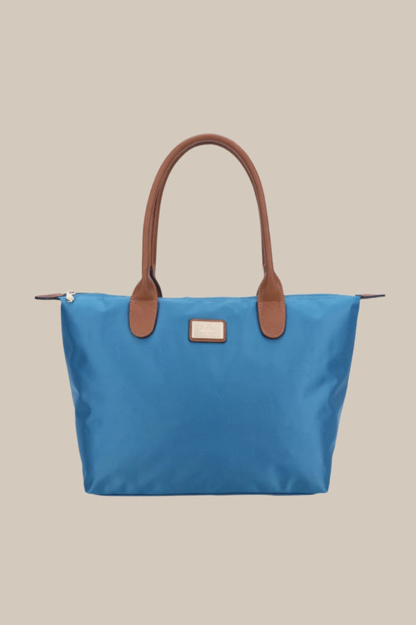 carraig donn Turquoise Blue Nylon Tote Bag