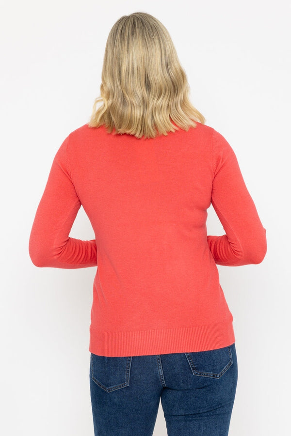 Carraig Donn Turtleneck Knit In Coral