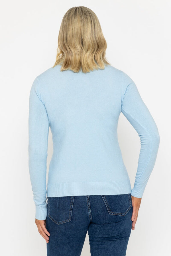 Carraig Donn Turtleneck Knit In Light Blue