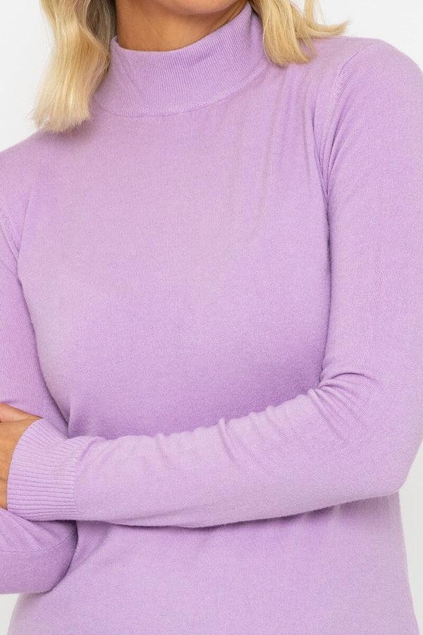 Carraig Donn Turtleneck Knit In Lilac