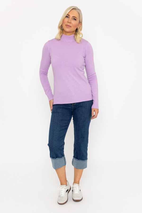 Carraig Donn Turtleneck Knit In Lilac