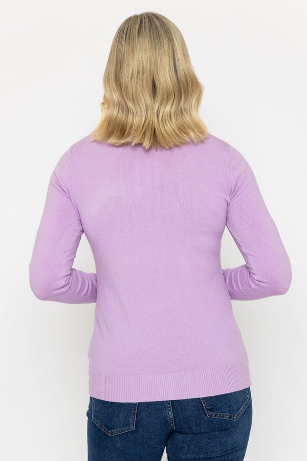 Carraig Donn Turtleneck Knit In Lilac