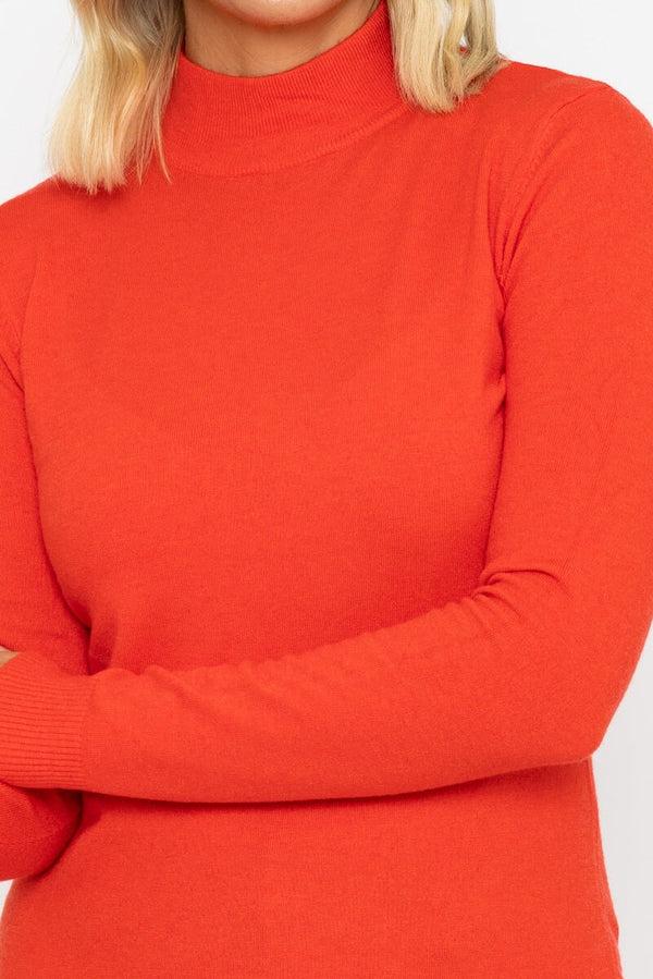 Carraig Donn Turtleneck Knit In Orange