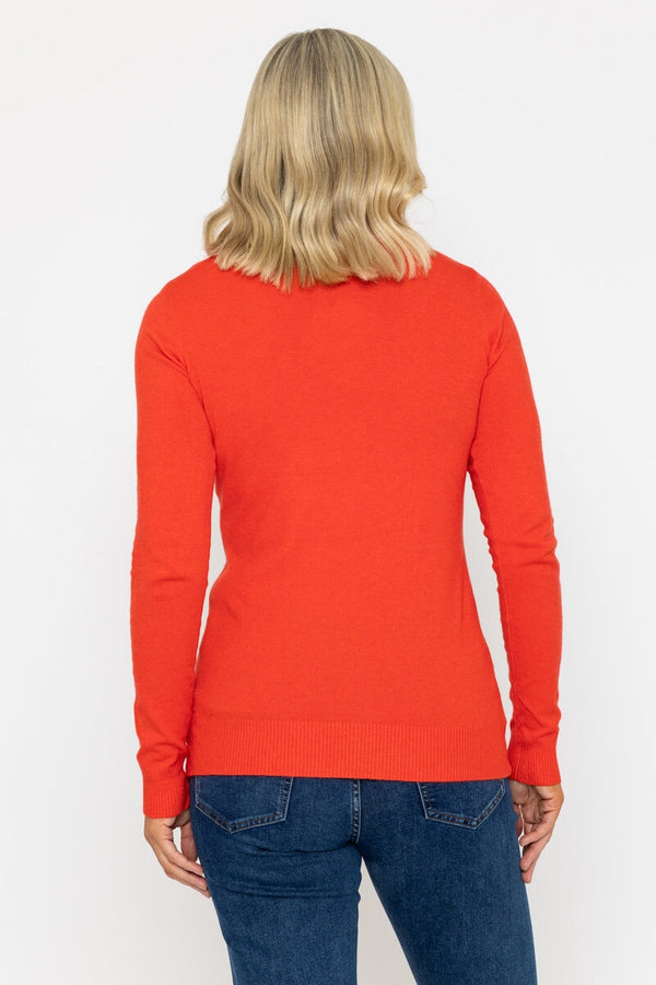 Carraig Donn Turtleneck Knit In Orange
