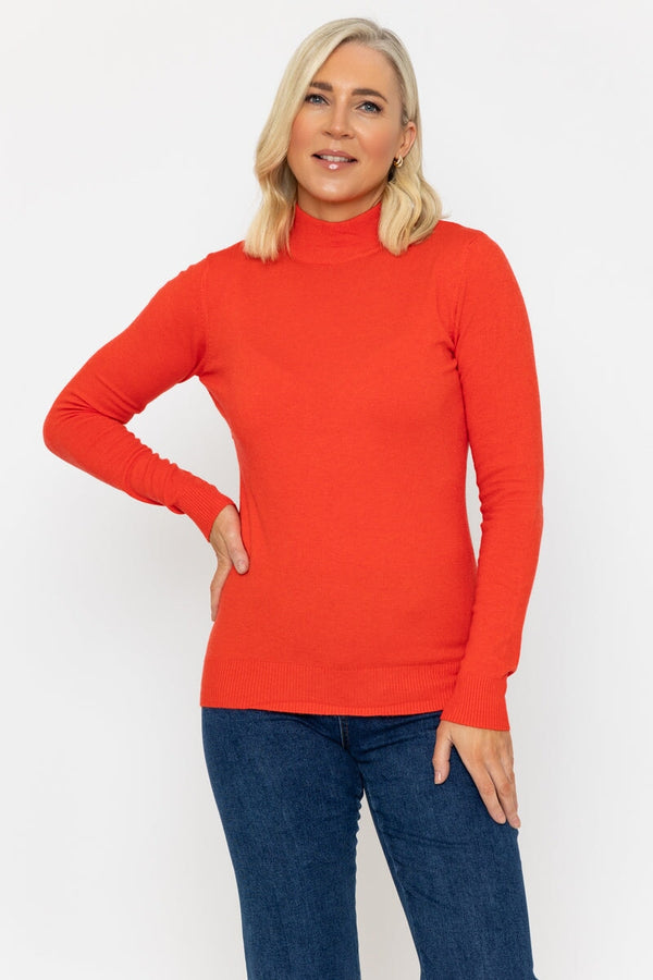 carraig donn Turtleneck Knit in Orange
