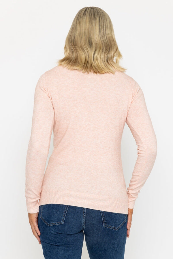 Carraig Donn Turtleneck Knit In Pink