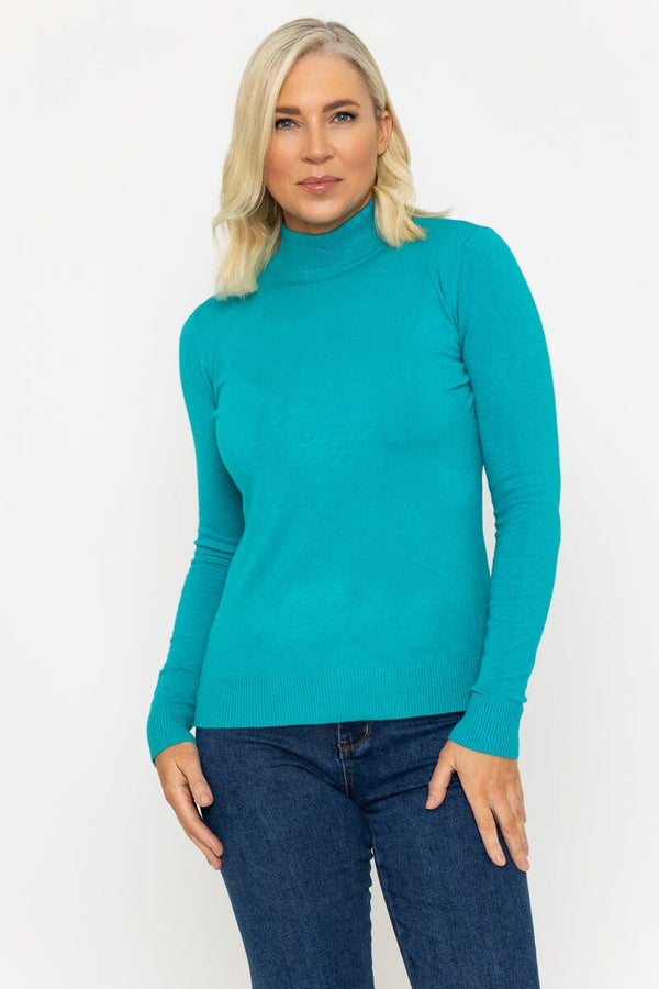 carraig donn Turtleneck Knit in Turquoise